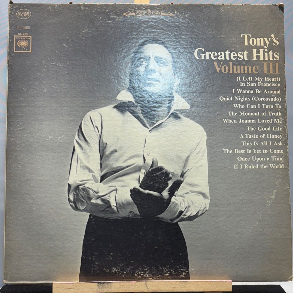 Tony's Greatest Hits Volume III a Tony Bennett Vinyl Record